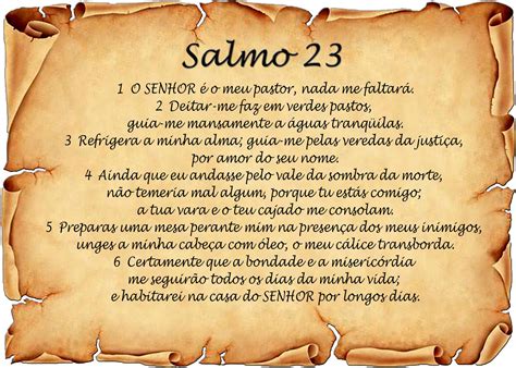 salmo 23 para que serve